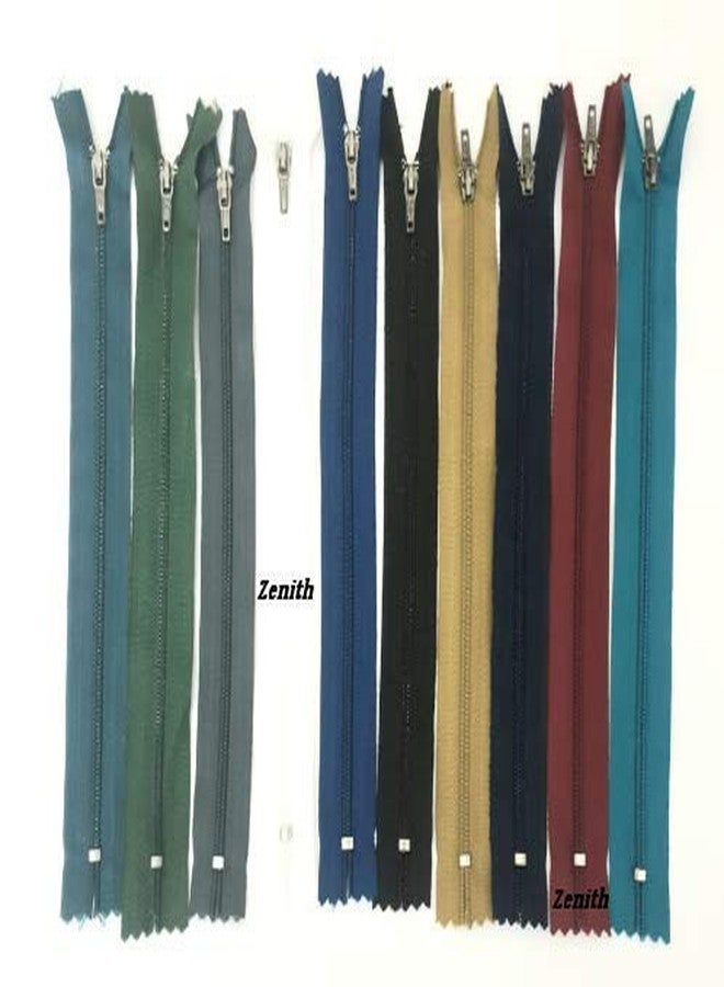 Zenith Polyester Auto-Lock 8-inches Zip for Pants, Palazzos Multicolour - Set of 60 8 inch Tailoring Zips Perfect Fasteners for Dressmaking Repairs & Embellishing Tailoring Zips Perfect Fasteners - Image 2